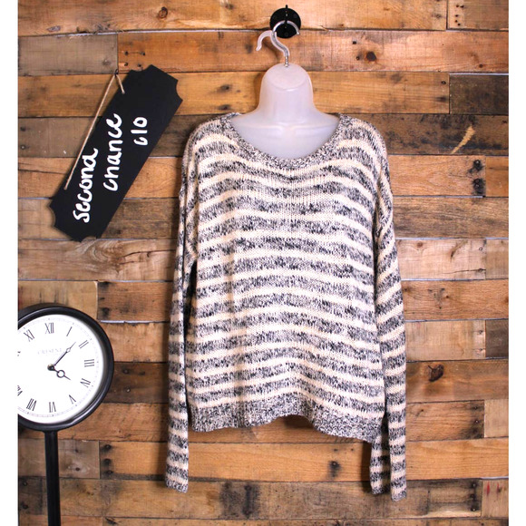 Ralph Lauren Denim & Supply Women's stripped knitted sweater size Large - Picture 1 of 13